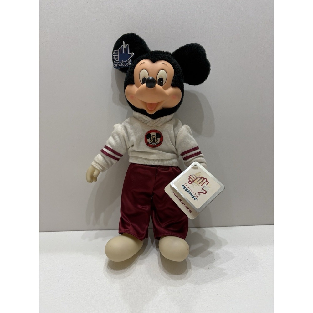 Vintage Disney Applause Dress-Ups Mickey Mouse Mouseketeer Doll With Tags (MM)‎